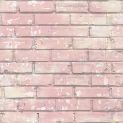 Noordw& Wallpaper Wall Sticker Urban Friends & Coffee Bricks Pink & White