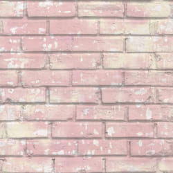 Noordw& Wallpaper Wall Sticker Urban Friends & Coffee Bricks Pink & White