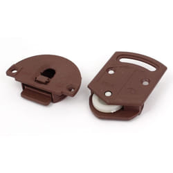 sourcingmap Plastic 3.6mm Mount Hole Wardrobe Sliding Door Roller Plate Set