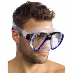 Cressi Big Eyes Scuba Diving and Snorkeling Mask - Transparent
