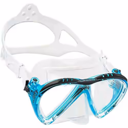 Cressi Matrix Dive Mask - Clear/Frame Aquamarine