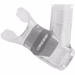 Dry Snorkel - Unisex Premium Dry Snorkel for Diving/Apnea/Snorkeling, Clear/Silver, One Size