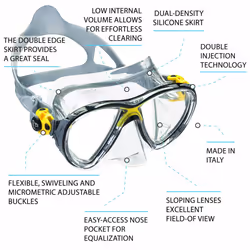 Cressi Big Eyes Evolution Scuba Diving and Snorkeling Mask