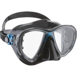 Big Eyes Evolution High Quality Mask - Revolutionary Adult Diving and Snorkeling Mask High Quality Silicone, Black/Blue, One Size