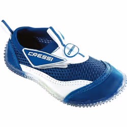 Cressi Kids Coral Beach Shoes (not for use on tiled surfaces), White/Blue, 3 UK (35 EU)