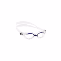 Lady Flash Goggles - Separate Eyepiece Swimming Goggles with Fogproof, Scratchproof, Anti-UV Lenses, Clear/Frame Clear Blue - ...