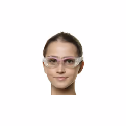 Lady Flash Goggles - Separate Eyepiece Swimming Goggles with Fogproof, Scratchproof, Anti-UV Lenses, Clear/Frame Clear Blue - Clear Lens, One Size