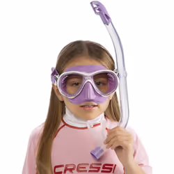 Cressi Kids' Premium Snorkeling - White/Lilac