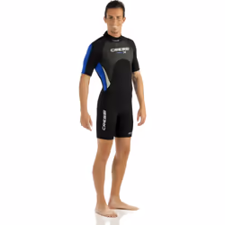 ) Cressi Med X Shorty Man Wetsuit (2.5mm) - Small (Chest 31-33 Inch