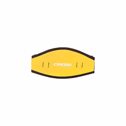 Mask Strap Cover - Neoprene Headboard for Diving Masks, One Size, Adult Unisex, Yellow