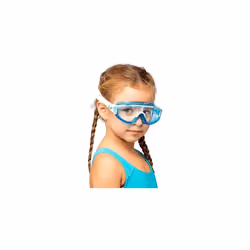 Kids' Baloo Swimming Goggles, Pink/White, Clear Lens