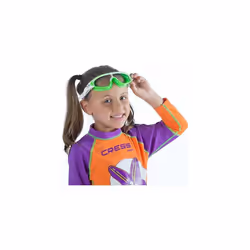 Kids' Baloo Swimming Goggles, Pink/White, Clear Lens