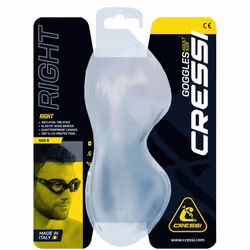 Right Goggles Black/Smoked Lens - Adult Goggles for Swimming, Pool and Water Sports, Anti Fog 100% Anti UV, Black/Smoked Lens, One Size