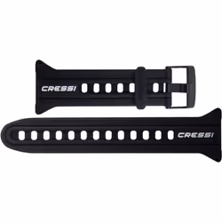 Cressi Watch Strap for Watch-Style Dive Computer Black/White