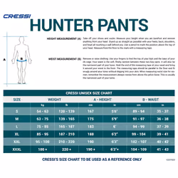 Cressi Hunter Rash Guard Pants  Camo Green  XXL