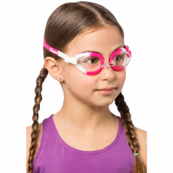 Cressi Starfish  White/Pink  Adjustable Safety Swim Goggles for Kids