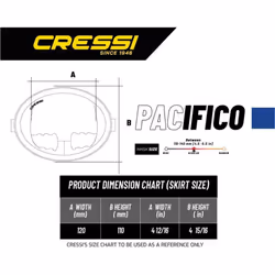 Cressi Classic Retro-Style Freediving Mask - Oval Tempered Glass Lens