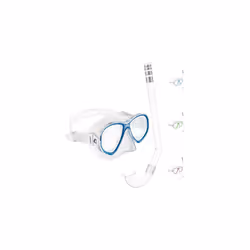 Perla Jr Snorkeling & Apnea - Combo Set Maske Perla Jr + Schnorchel Minigringo, Transparent/Blau, EinheitsgröÃe, Junior Uni ...