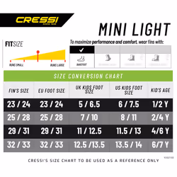 Cressi Mini Light  Lime  25/28