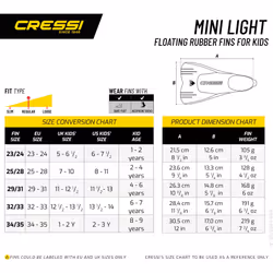 Cressi Mini Light  Lime  23/24
