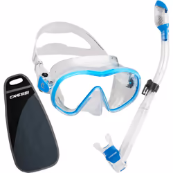 Cressi F-Dual & Supernova Dry Clear/Blue