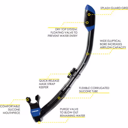 Cressi F-Dual & Supernova Dry  Black/Blue