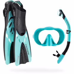 Cressi Musa Explorer Set Snorkeling Sets  Aqua Green  S/M