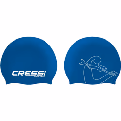 Eddie Swim Cap Bundle - Two Unisex Swimming Caps, Black/White + Blue/White, One Size