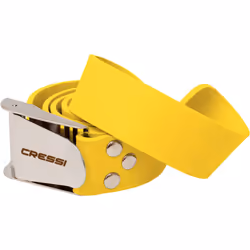 cressi Quick-Release Elastic Belt with Metal Buckle Yellow One Size