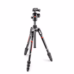 Manfrotto MKBFRTC4-BH, 3 leg(s), Black, Silver, 150 cm, 1.25 kg