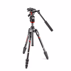 Manfrotto MVKBFRTC-LIVE, 3 leg(s), Black, Silver, 150 cm, 1.38 kg