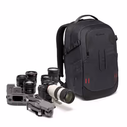Manfrotto MB PL2-BP-BL-M, Backpack, Universal, Shoulder strap, Notebook compartment, Black
