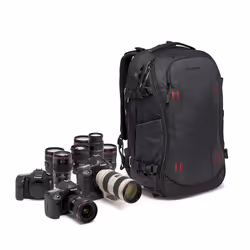 Manfrotto MB PL2-BP-FX-L, Backpack, Universal, Shoulder strap, Notebook compartment, Black