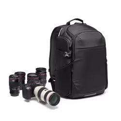 Manfrotto MB MA3-BP-BF, Backpack, Universal, Shoulder strap, Notebook compartment, Black