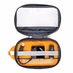 Lowepro GearUp Pouch Mini Purse Nylon, Polyester, Ripstop Grey, Orange