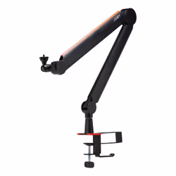 Joby Wavo Boom Arm, Boom microphone stand, Desk mount base, Black, Aluminium, Plastic, 1/4", 46.6 cm