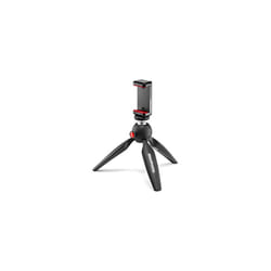 Manfrotto Mini Tripod with Universal Smartphone Clamp  Made in Italy  for iPhone with or Without Case  CSC  Vlogging  Videography  MKPIXICLMII-BK Blac