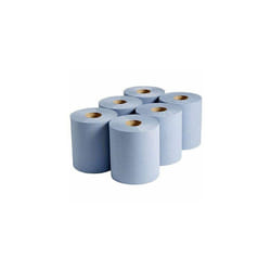 Pack of 6 Papernet Centrefeed Hand Towel Roll Blue