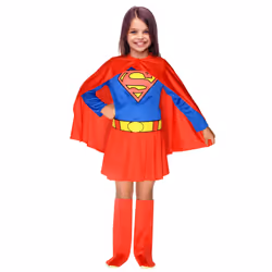 Supergirl costume for girls - 8 to 10 years