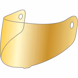 AGV GT3-1 Sportmodular Pinlock Visor, gold for Men