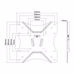 Link Accessori LK10031 TV mount/stand 106.7 cm (42") Black