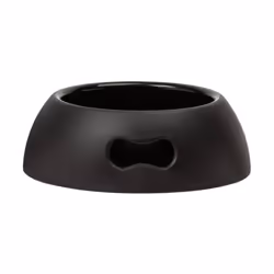United Pets Pappy, Dog, Polypropylene, Black, Pet feeding bowl, Monochromatic, 1.1 L
