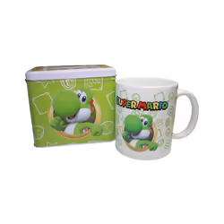 Nintendo Super Mario Bros Yoshi Mug + Money box set