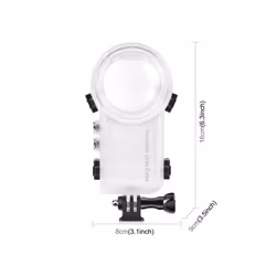 For Insta360 X3 PULUZ Invisible Dive Case 50m Waterproof Sealed Case (Transparent)