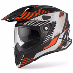 Airoh Commander Boost Motocross Helmet, black-orange, Size 2XL for Men