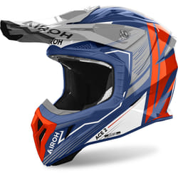 Airoh Aviator Ace 2 Engine Motocross Helmet, blue-orange, Size XS for Men