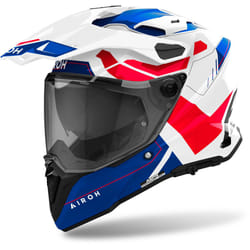 Airoh Commander 2 Reveal Motocross Helmet, white-red-blue, Size S for Men
