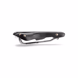 Selle Italia Mitica, Bicycle saddle, City, Unisex, Black, Monochromatic, Leather