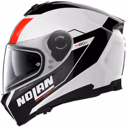 Nolan N80-8 Mandrake N-Com Helmet, black-white-red, Size 2XS 53 54 for Men