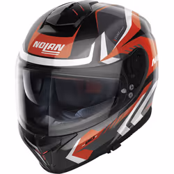 Nolan N80-8 Rumble N-Com Full Face Helmet Metal Black / White / Red - XL